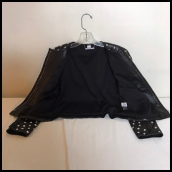 Diane Von Furstenberg Kate Soft Leather Covered With Silver Tone Dome Studs Sz 4 - Picture 8 of 16